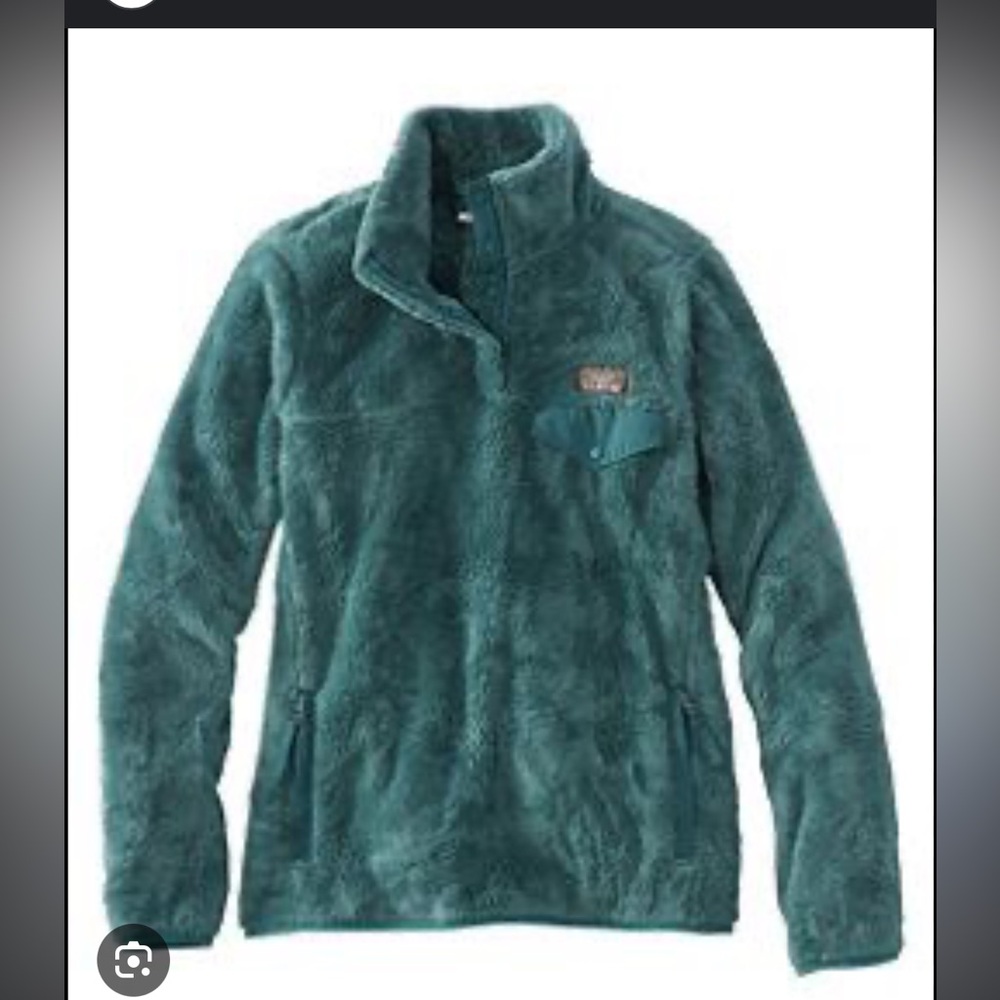 LLBean Teal Fleece Pullover